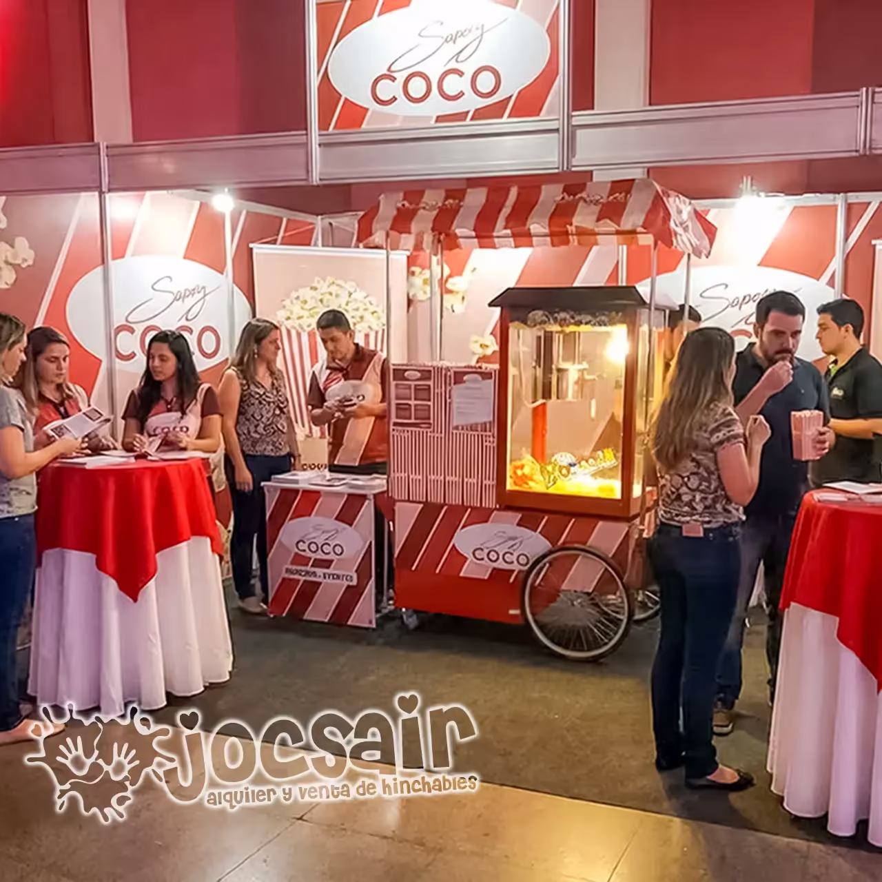 Carretó per a Crispetes XXXL personalitzable a Barcelona · Inflables Barcelona